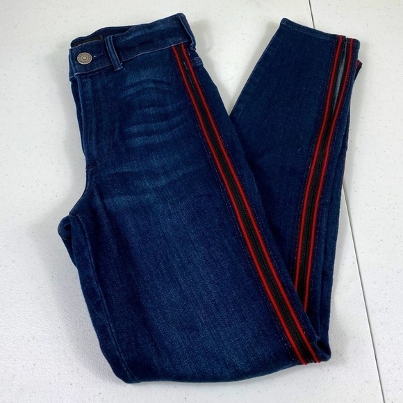Express High Waisted Cropped Legging Jean - Picture 1 of 7